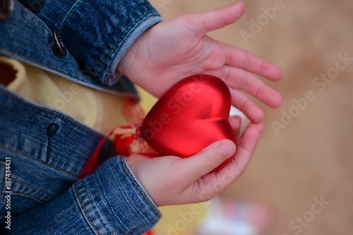 Obraz na płótnie Heart on the hands