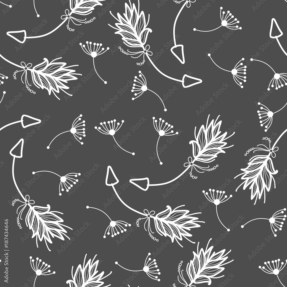 Valentine's Day pattern with arrows and hearts. Valentine's Day pattern with arrows and hearts.