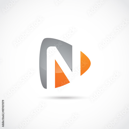 Abstract Letter N Logo Design. Vector Illustrator Eps.10 Free Download Abstract Letter N Logo Design. Vector Illustrator Eps.10 - GFXLoad