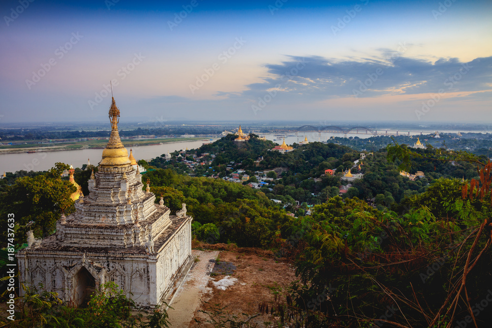 Viewpoint Mandalay city Mandalay hill, Myanmar