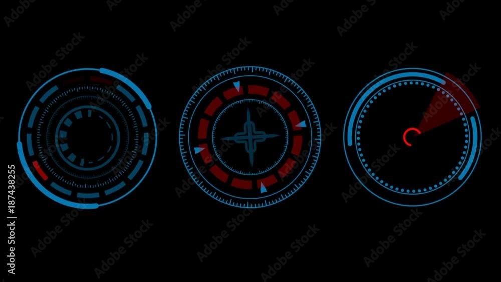 HUD Elements UI Elements. HUD Concept. Radial futuristic interface design elements HUD Elements UI Elements. HUD Concept. Radial futuristic interface design elements