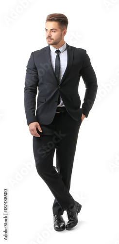Handsome man in formal suit...