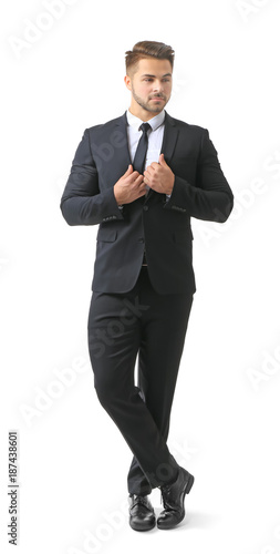 Handsome man in formal suit...