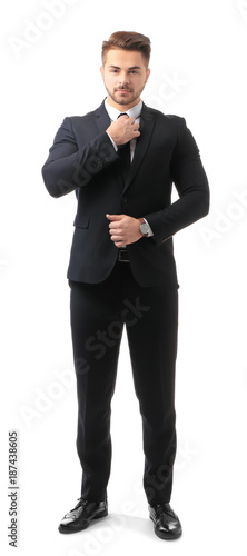 Handsome man in formal suit...