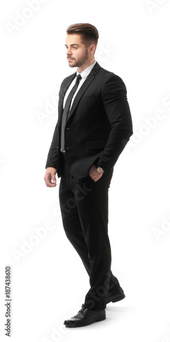 Handsome man in formal suit...