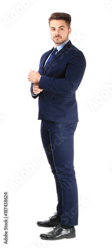 Handsome man in formal suit...