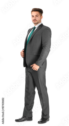 Handsome man in formal suit...