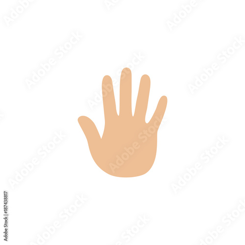Hand icon. Vector illustration.