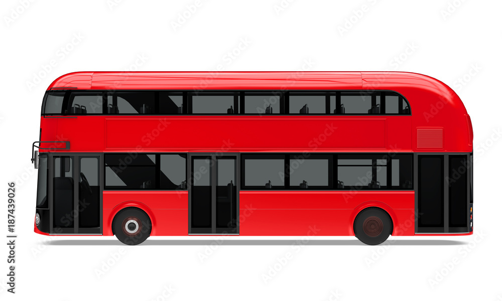 New London Double Decker Bus Isolated