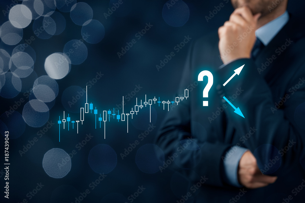 Fototapeta premium Investor and trader make decision