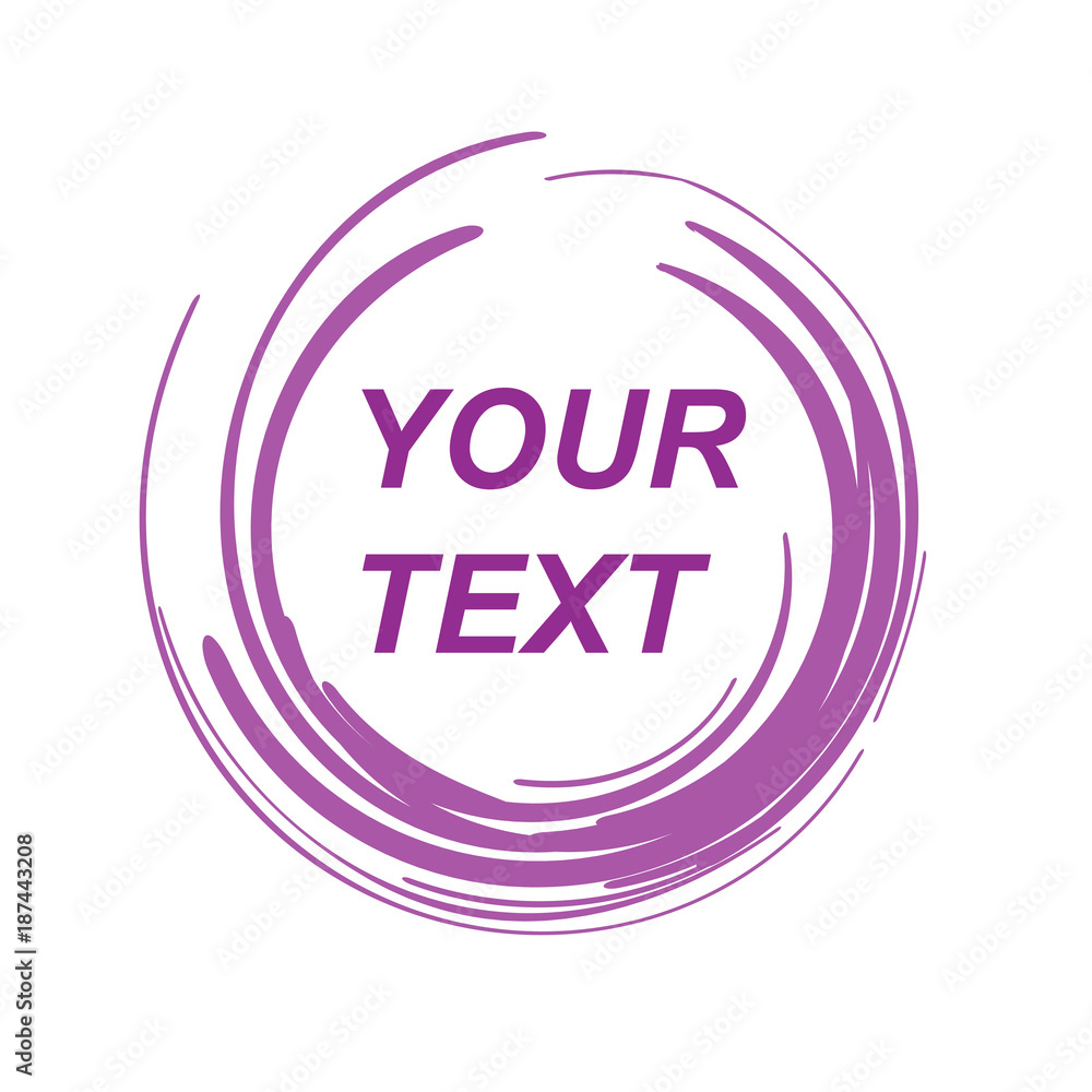 The text design is surrounded by abstract lines The text design is surrounded by abstract lines