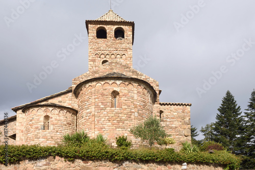 Romanesque church of Sant Vicens, Espinelves, Girona province, Catalonia, Spain