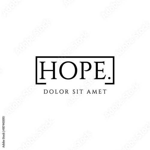 Hope Vector Template Design