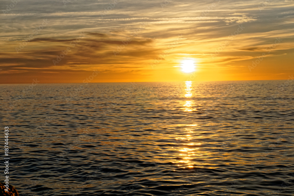 sunrise at the edge of the mediterranean sea sunrise at the edge of the mediterranean sea