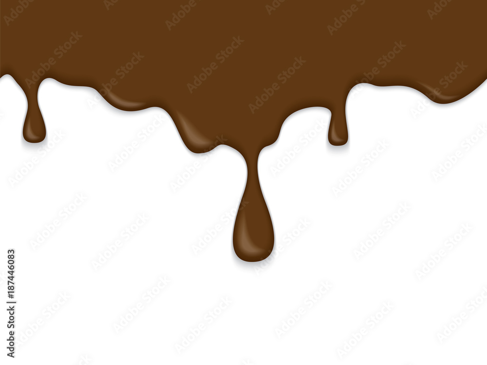 seamless pattern of a sticky brown liquid