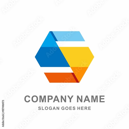 Free Download Monogram Letter S Geometric Infinity Hexagon Digital Technology Computer Business Company Stock Vector Logo Design Template - GFXLoad
