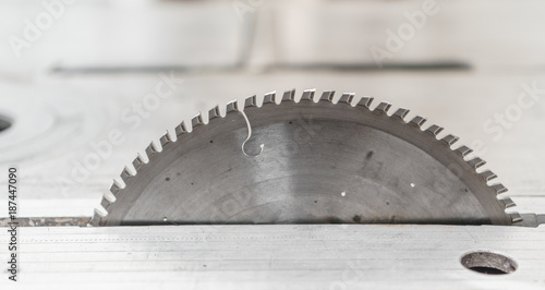 Industrial saw blade profile view