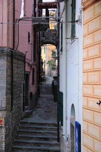 ruelles et façades colorées des Cinque Terre, italie