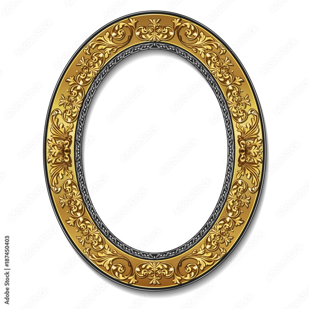 frame gold color with shadow frame gold color with shadow