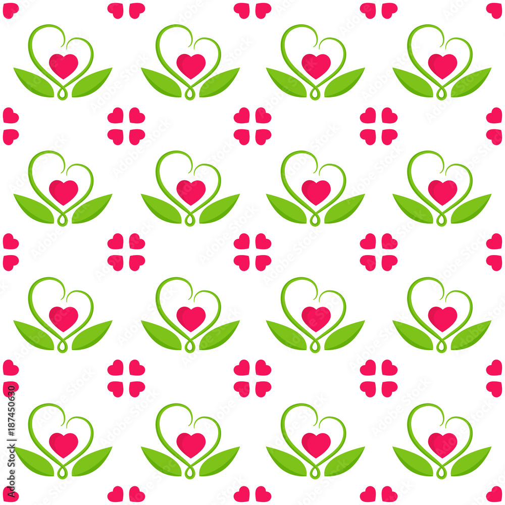 Valentines day seamless pattern
