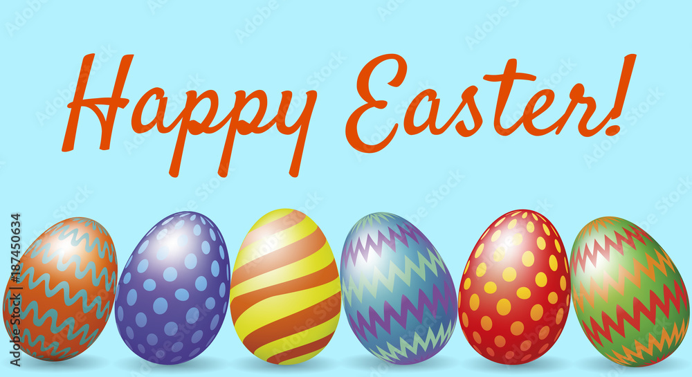 Happy Easter greeting card