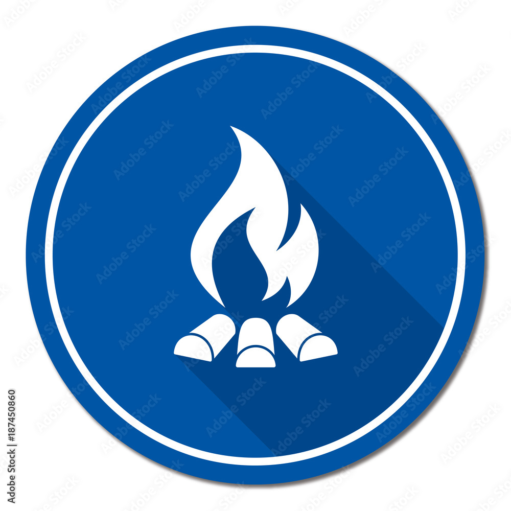 Campfire silhouette icon