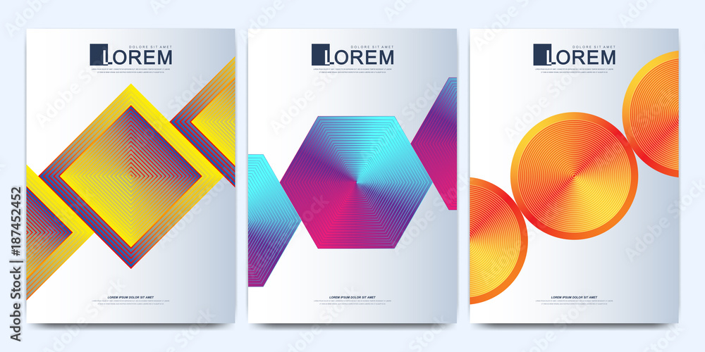 Modern vector template for brochure, leaflet, flyer, cover, catalog, magazine or annual report in A4 size. Simple shapes with gradients Modern vector template for brochure, leaflet, flyer, cover, catalog, magazine or annual report in A4 size. Simple shapes with gradients