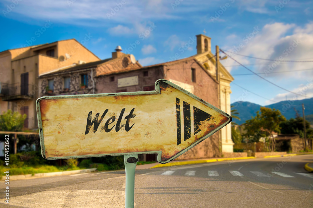 Schild 198 - Welt Schild 198 - Welt