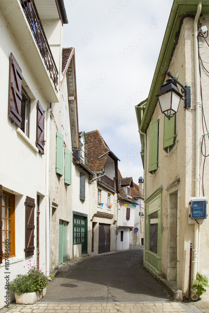 Obraz premium Salies-de-Bearn, the town is famous for salt