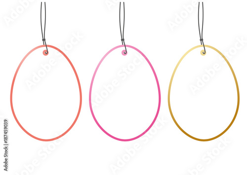 set hangtags easter eggs 