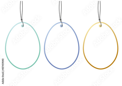 set hangtags easter eggs 