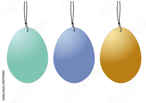 set hangtags easter eggs 
