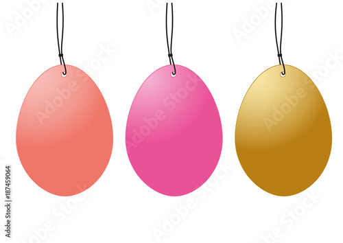 set hangtags easter eggs 