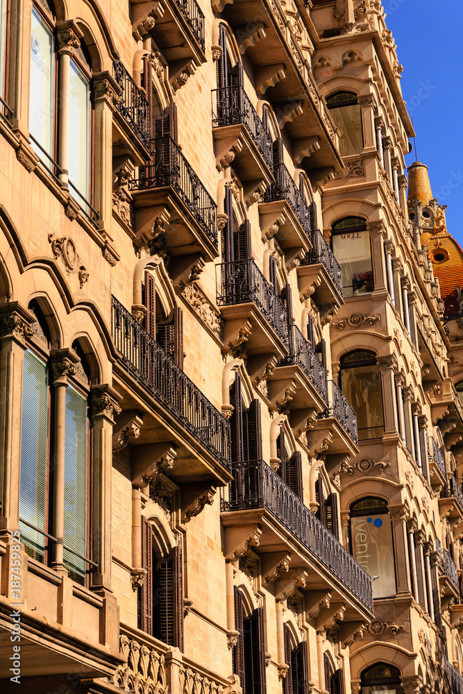 French Balconies on Spanish Architecture