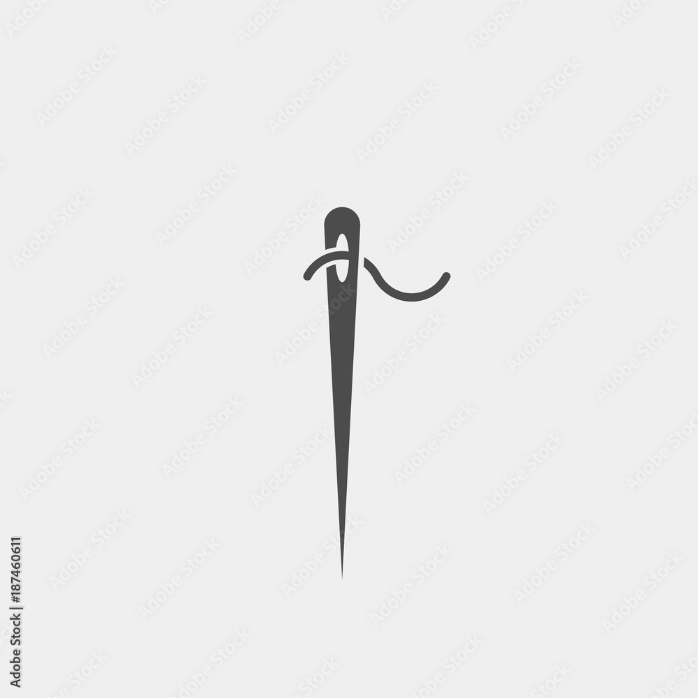 Needle flat vector icon Needle flat vector icon