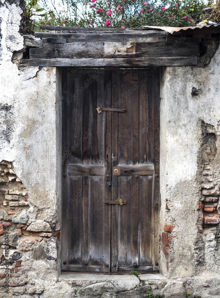 Rustic Colonial Doorway - Antiqua, Guatemala