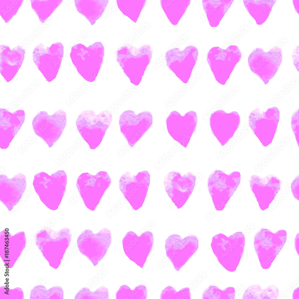 Colorful seamless pattern with hearts Colorful seamless pattern with hearts
