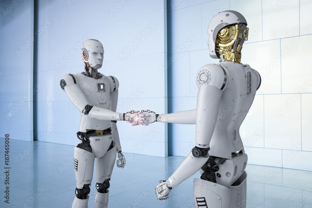 robot hand shake