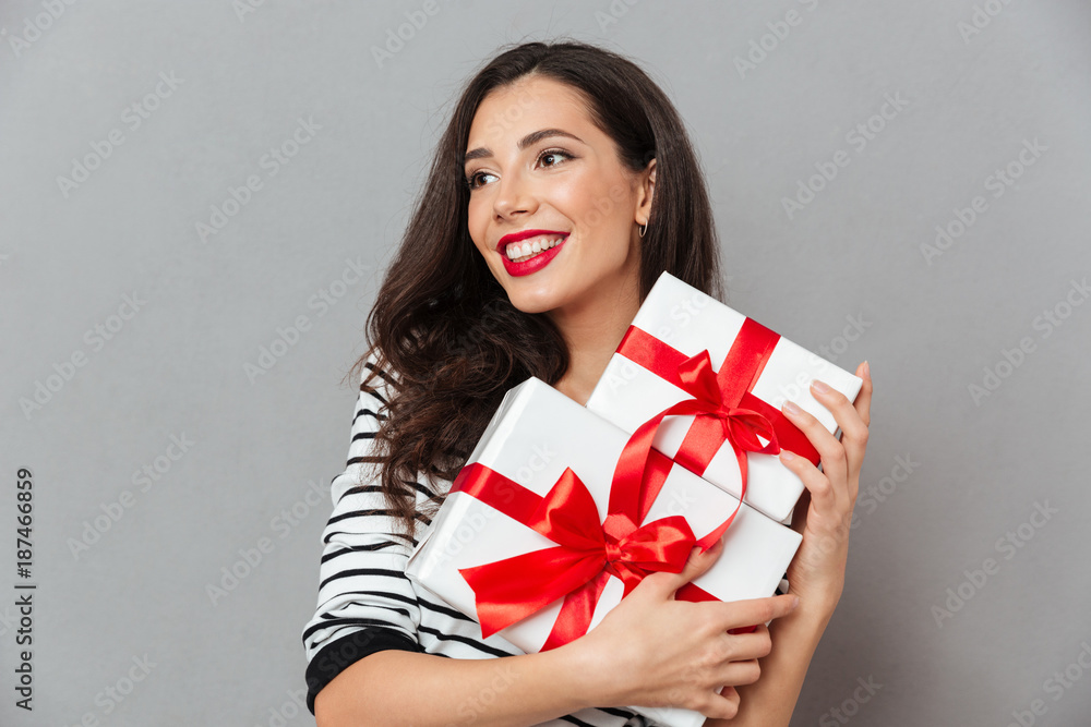 Fototapeta premium Close up portrait of a beautiful woman