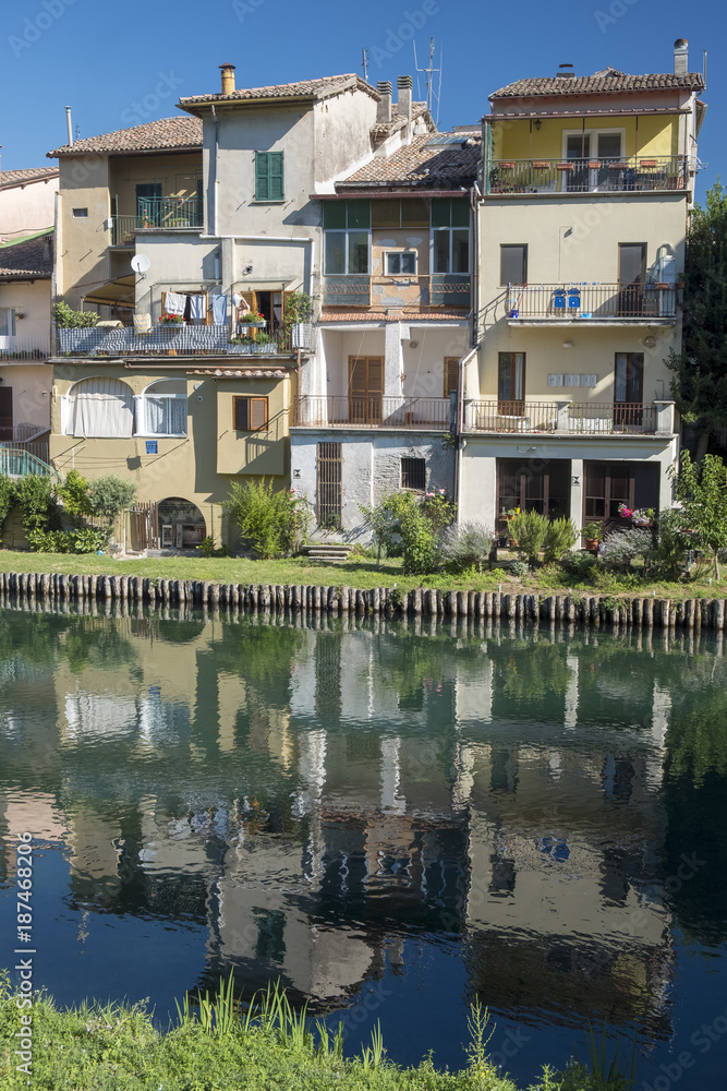 Rieti (Italy), along Velino river
