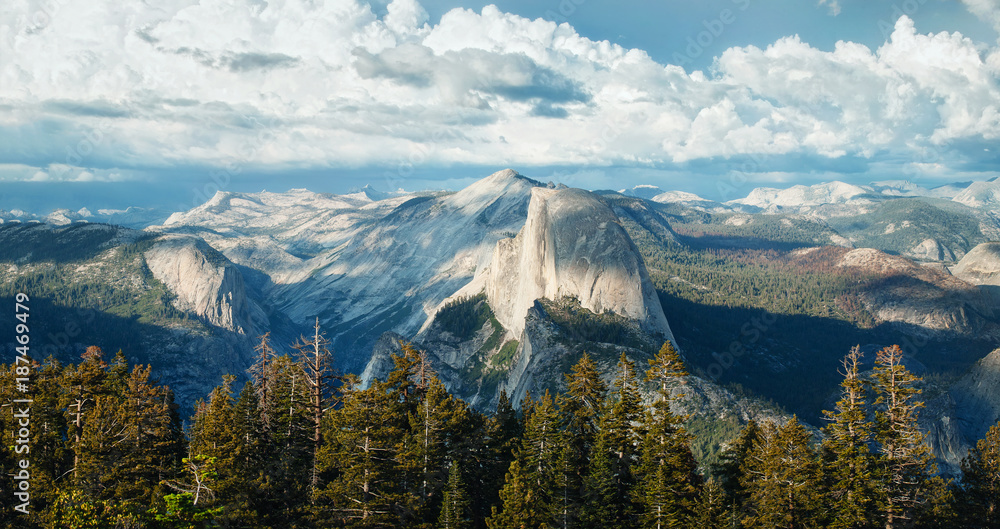 Half Dome and High Sierra from Sentinel Dome