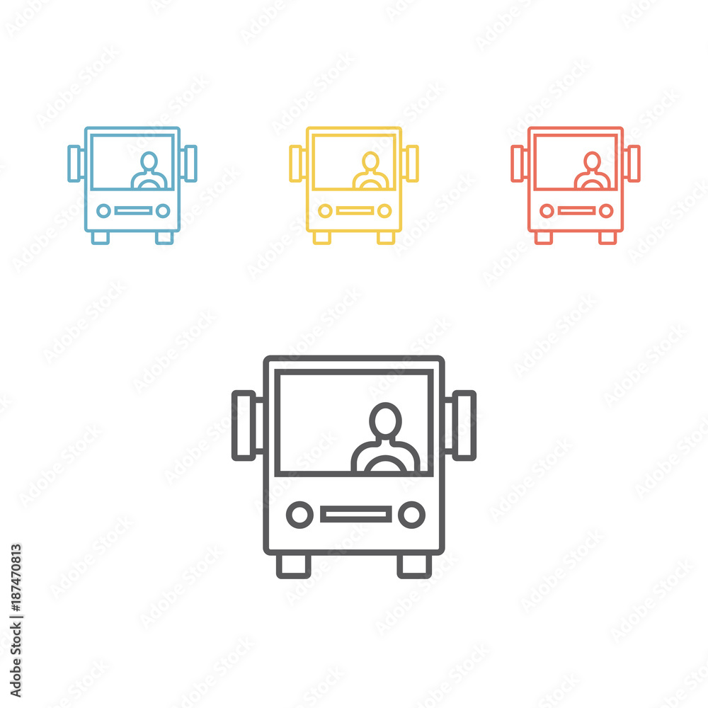 Bus vector icon Bus vector icon