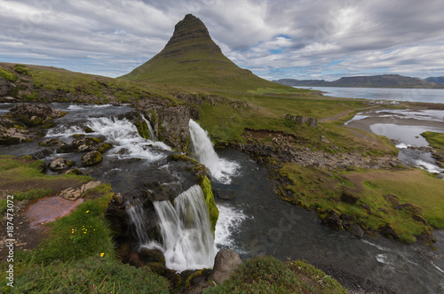 Kirkjufell waterfalls and mountain, Iceland