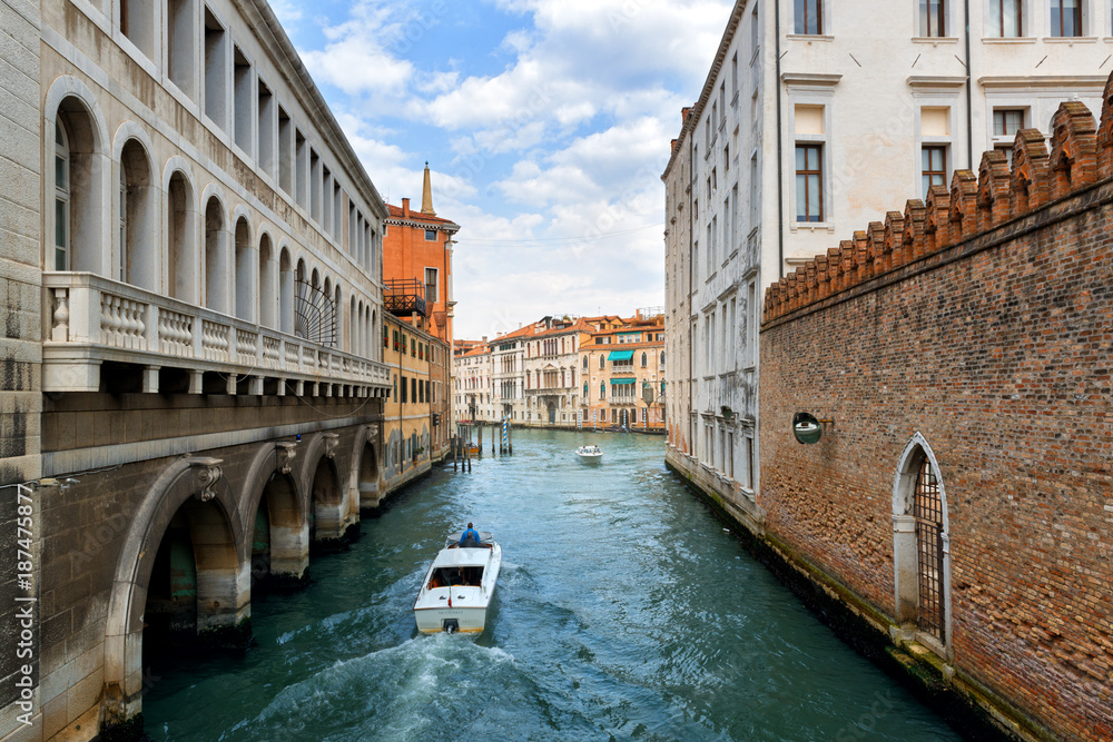 Venice, canal, boats