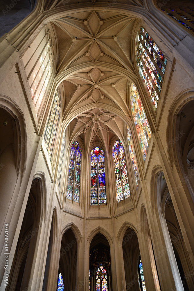 Chœur de l'église Saint-Gervais à Paris, France