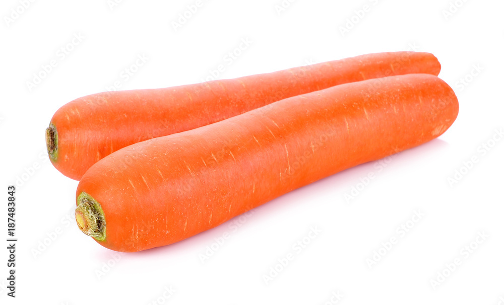 Carrots isolated on white background Carrots isolated on white background