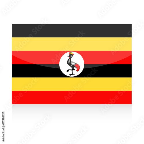 Free Download Uganda Flag Vector Icon - GFXLoad