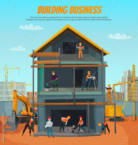Construction Workers Illustration