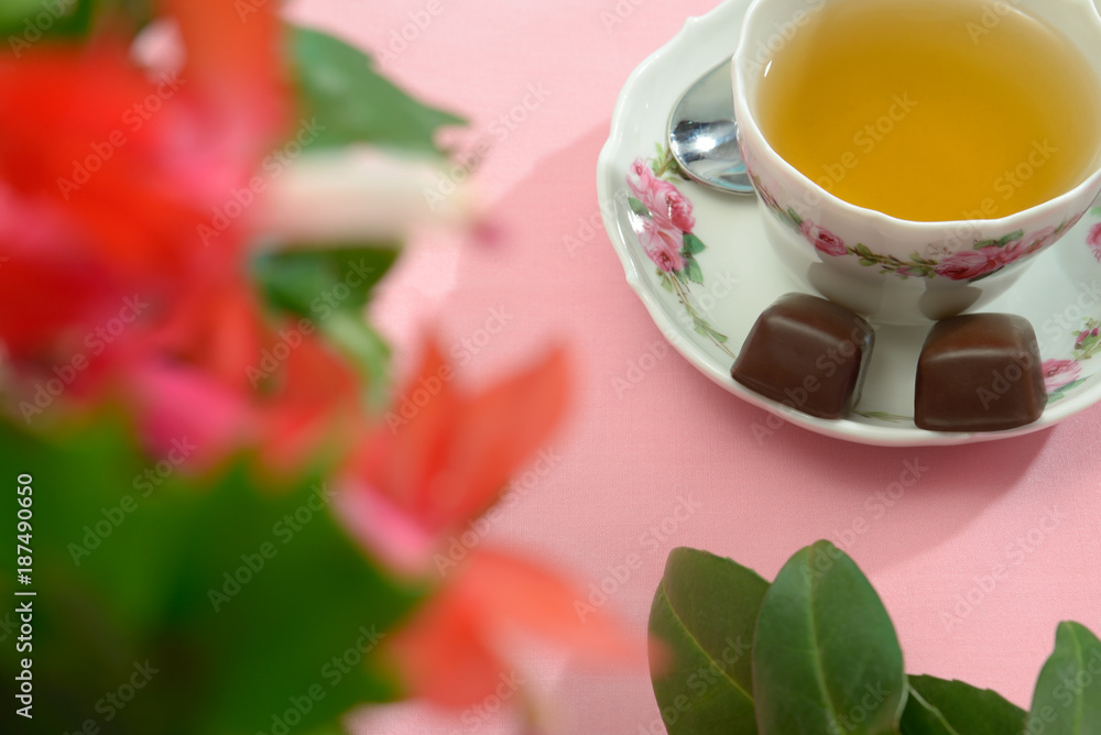 Tea Chocolates and Flowers Tea Chocolates and Flowers