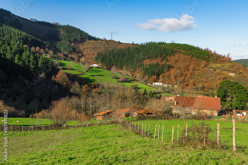 Wallpaper Mural Typical Basque landscape between mountains Torontodigital.ca